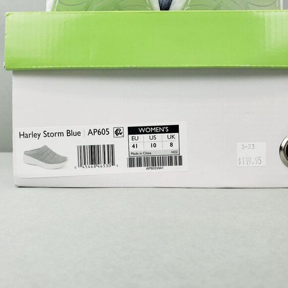 Aetrex Women's Size 10 Harley Slip-On Sneakers Storm Blue Walking Comfort Shoes - Picture 3 of 11